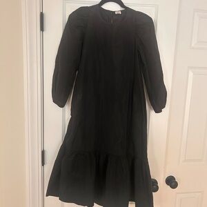 Wilfred black midi dress